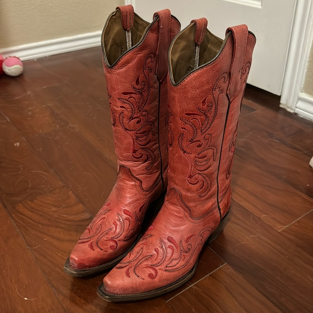 Red Cowboy boots